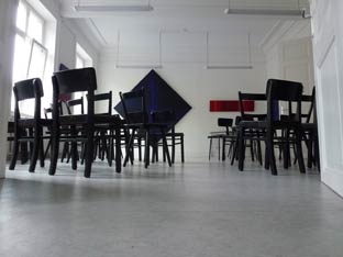 Ausstellungsrundgang in den Ateliers der wfk